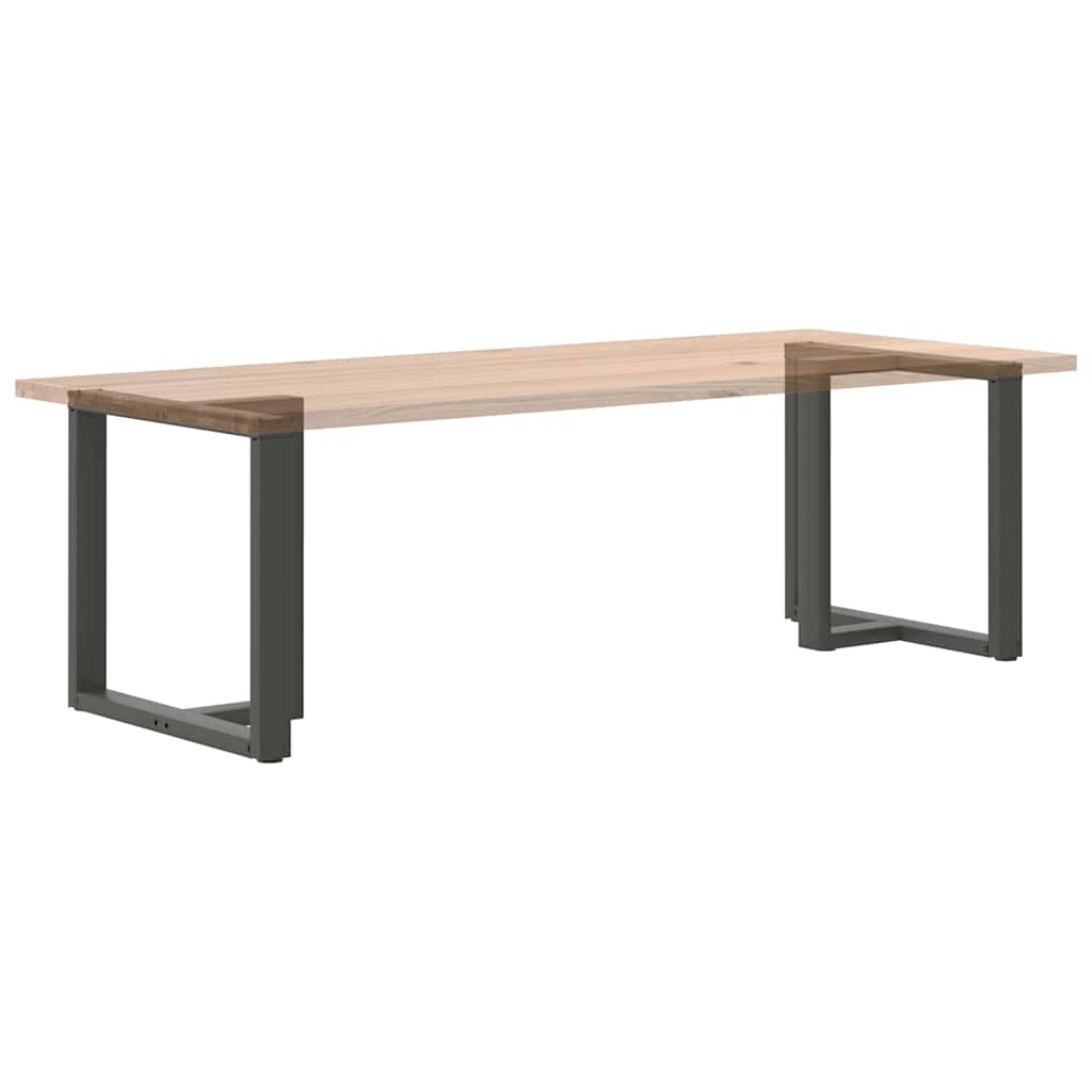 Gambe tavolo da pranzo forma T 2 pz Antracite 80x35x(72-73) cm