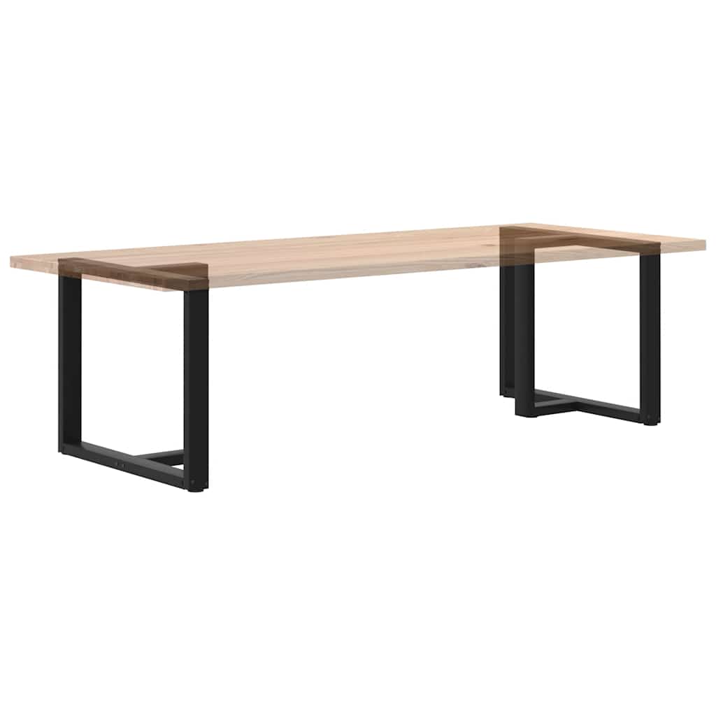 Gambe Tavolo Pranzo a Forma T 2pz Nero 90x35x(72-73)cm Acciaio - homemem39