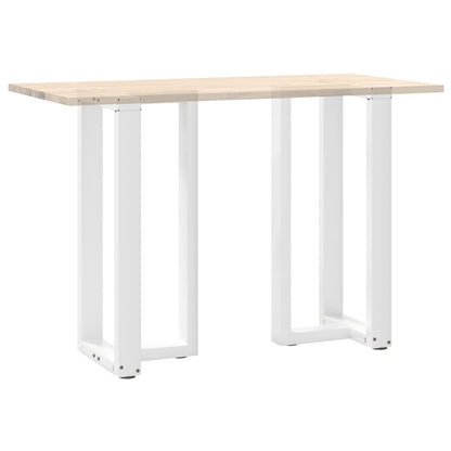 Gambe Tavolo Bar a Forma T 2 pz bianco 40x35x(90-91) cm Acciaio - homemem39