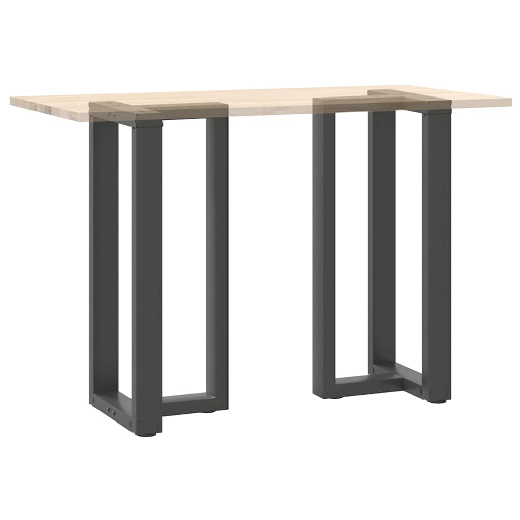 Gambe per tavolo da bar forma T 2 pz Antracite 40x35x(90-91) cm