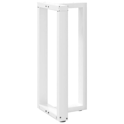 Gambe Tavolo Bar a Forma T 2 pz bianco 50x35x(90-91) cm Acciaio - homemem39