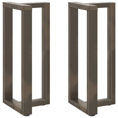 Gambe Tavolo Bar Forma T 2 pz Naturale 50x35x(91-92)cm Acciaio - homemem39
