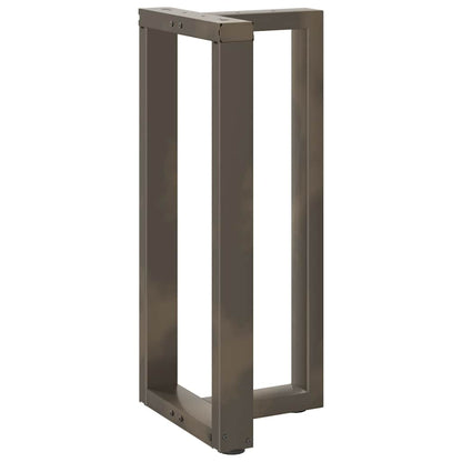 Gambe Tavolo Bar Forma T 2 pz Naturale 50x35x(91-92)cm Acciaio - homemem39
