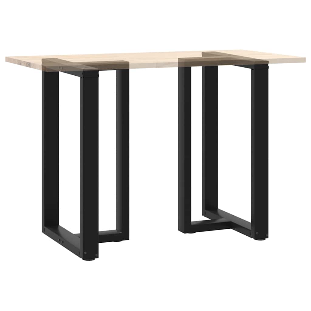 Gambe Tavolo Bar a Forma T 2 pz Nero 60x35x(90-91) cm Acciaio - homemem39