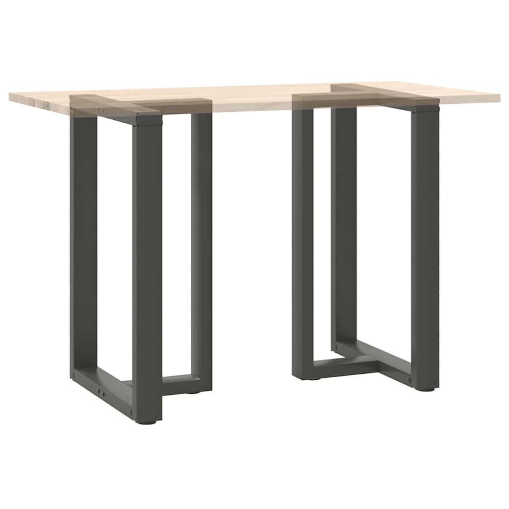 Gambe per tavolo da bar a forma di T 2 pz Antracite 60x35x(90-91) cm Acciaio - homemem39