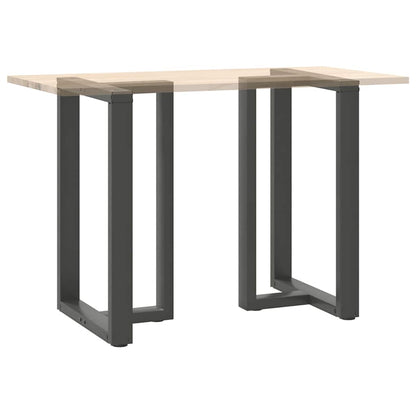 Gambe per tavolo da bar a forma di T 2 pz Antracite 60x35x(90-91) cm Acciaio - homemem39