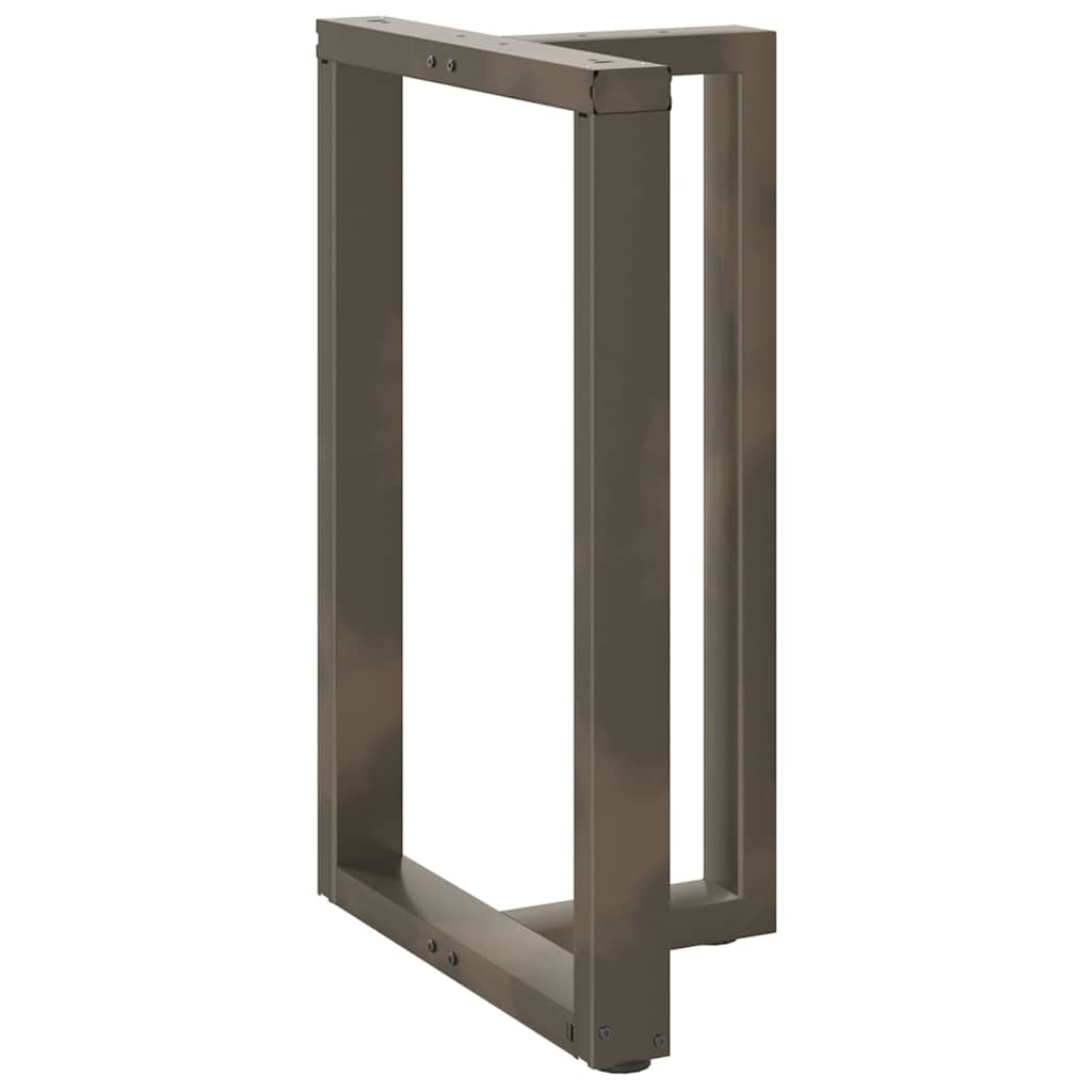 Gambe Tavolo Bar Forma T 2 pz Naturale 60x35x(91-92)cm Acciaio - homemem39