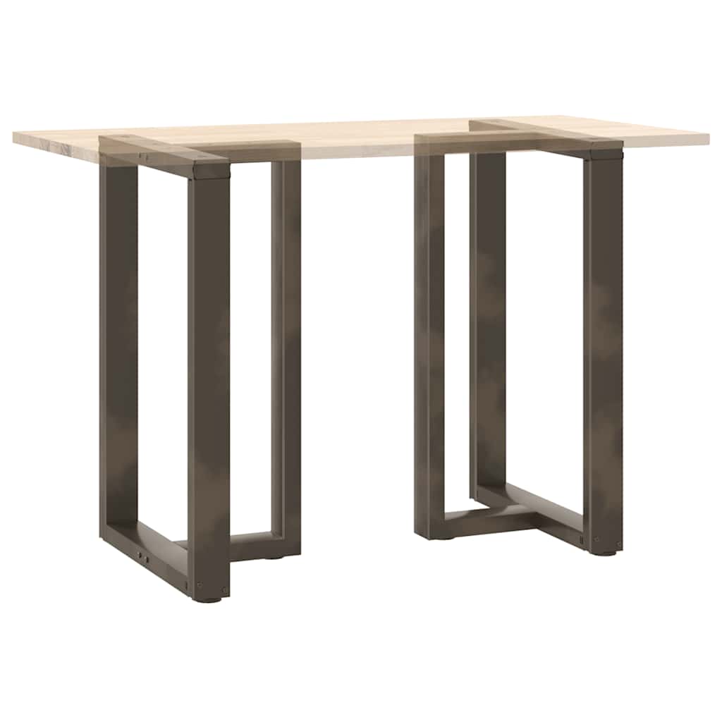 Gambe Tavolo Bar Forma T 2 pz Naturale 60x35x(91-92)cm Acciaio - homemem39