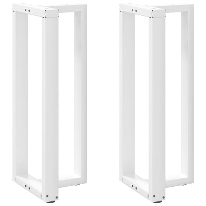 Gambe Tavolo Bar a Forma T 2pz bianco 40x35x(100-101)cm Acciaio - homemem39