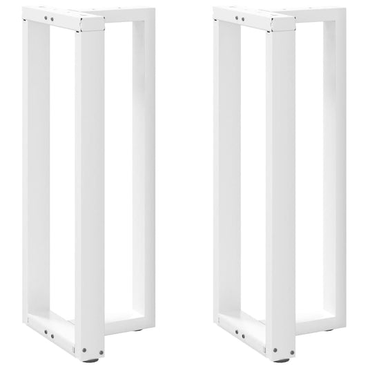 Gambe Tavolo Bar a Forma T 2pz bianco 40x35x(100-101)cm Acciaio - homemem39