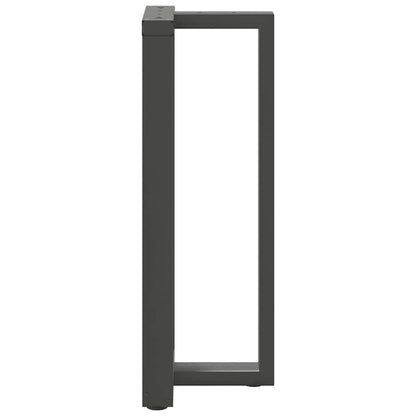 Gambe per tavolo da bar a forma di T 2 pz Antracite 40x35x(100-101) cm Acciaio