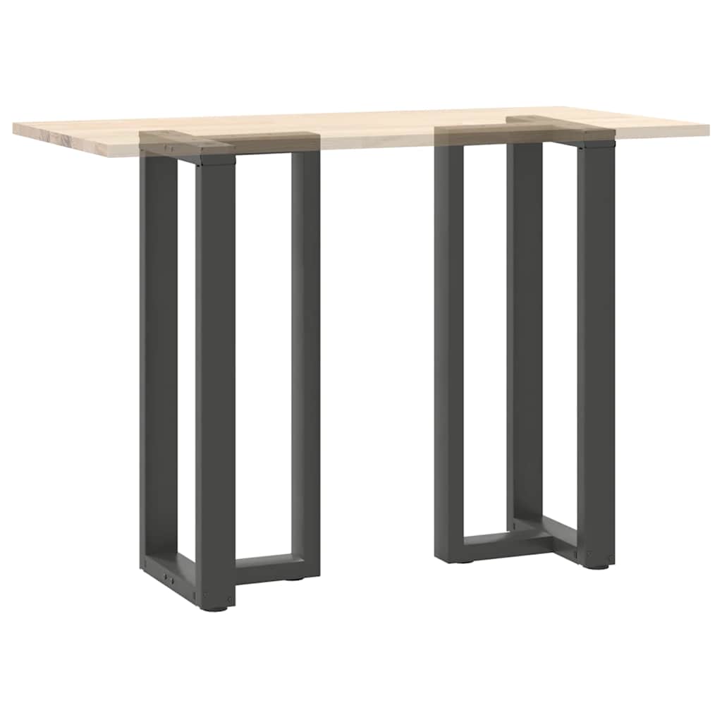 Gambe per tavolo da bar a forma di T 2 pz Antracite 40x35x(100-101) cm Acciaio