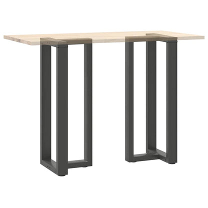 Gambe per tavolo da bar a forma di T 2 pz Antracite 40x35x(100-101) cm Acciaio