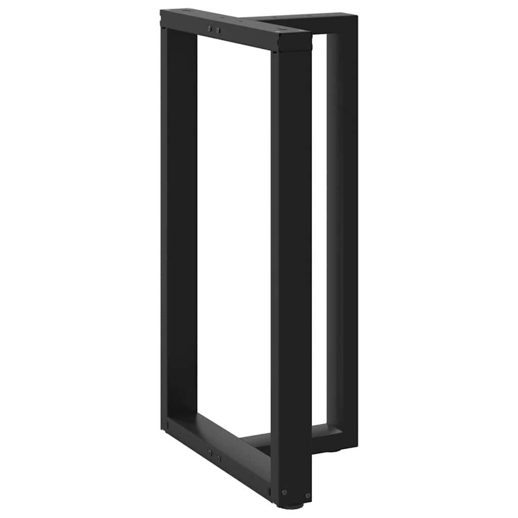 Gambe Tavolo Bar a Forma T 2 pz Nero 60x35x(100-101) cm Acciaio - homemem39