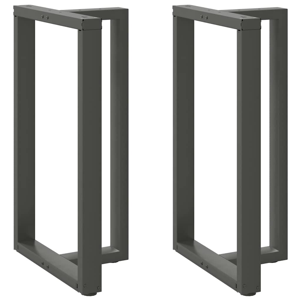 Gambe tavolo da bar forma T 2 pz Antracite 60x35x(100-101) cm