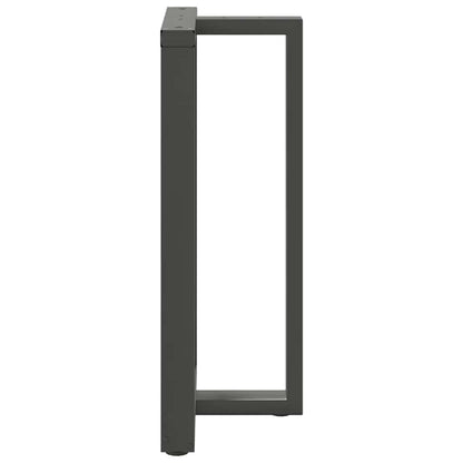 Gambe tavolo da bar forma T 2 pz Antracite 60x35x(100-101) cm