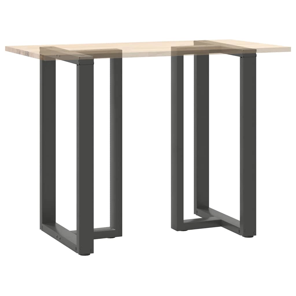 Gambe tavolo da bar forma T 2 pz Antracite 60x35x(100-101) cm