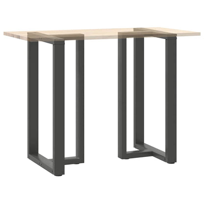 Gambe tavolo da bar forma T 2 pz Antracite 60x35x(100-101) cm