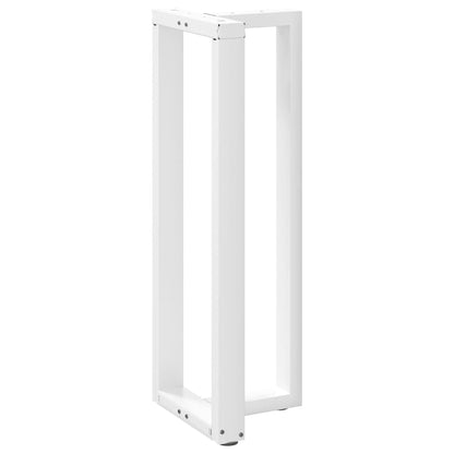 Gambe Tavolo Bar a Forma T 2pz bianco 40x35x(110-111)cm Acciaio - homemem39