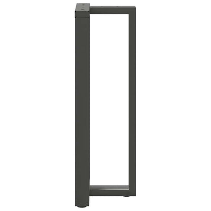 Gambe per tavolo da bar a forma di T 2 pz Antracite 40x35x(110-111) cm Acciaio