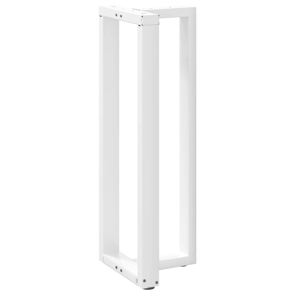 Gambe Tavolo Bar a Forma T 2pz bianco 50x35x(110-111)cm Acciaio - homemem39