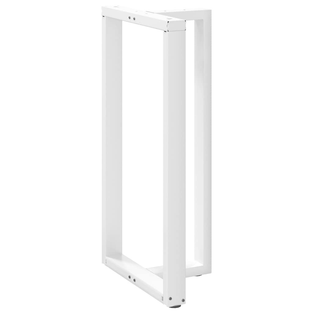Gambe Tavolo Bar a Forma T 2pz bianco 60x35x(110-111)cm Acciaio - homemem39