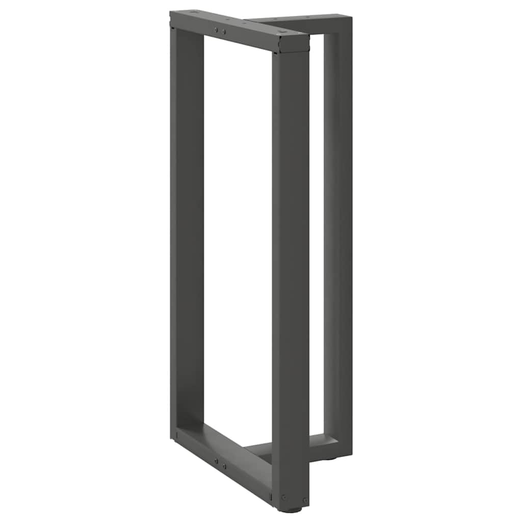 Gambe Tavolo Bar a T 2 pz Antracite 60x35x(110-111) cm Acciaio - homemem39