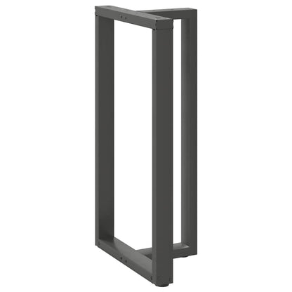 Gambe Tavolo Bar a T 2 pz Antracite 60x35x(110-111) cm Acciaio - homemem39