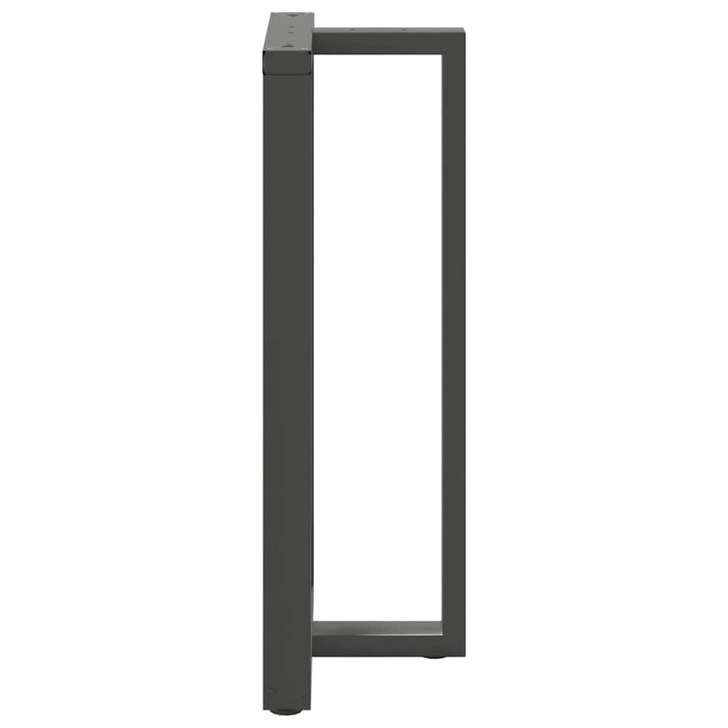 Gambe Tavolo Bar a T 2 pz Antracite 60x35x(110-111) cm Acciaio - homemem39