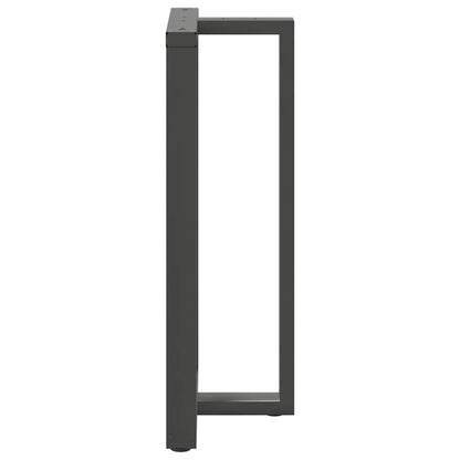 Gambe Tavolo Bar a T 2 pz Antracite 60x35x(110-111) cm Acciaio - homemem39