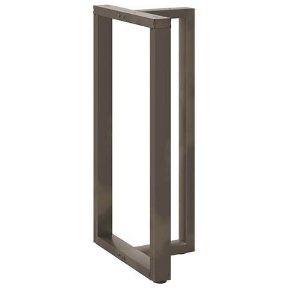 Gambe Tavolo Bar a T 2 pz Naturale 60x35x(111-112) cm Acciaio - homemem39