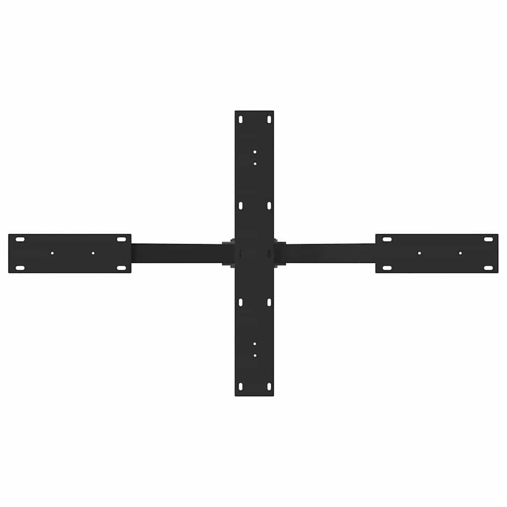 Gamba tavolino da caffè a forma di ragno nera 98x58x(42-43) cm
