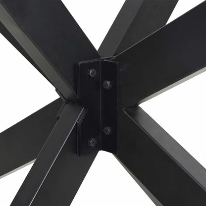 Gamba per tavolino da caffè a ragno antracite 98x58x(42-43) cm