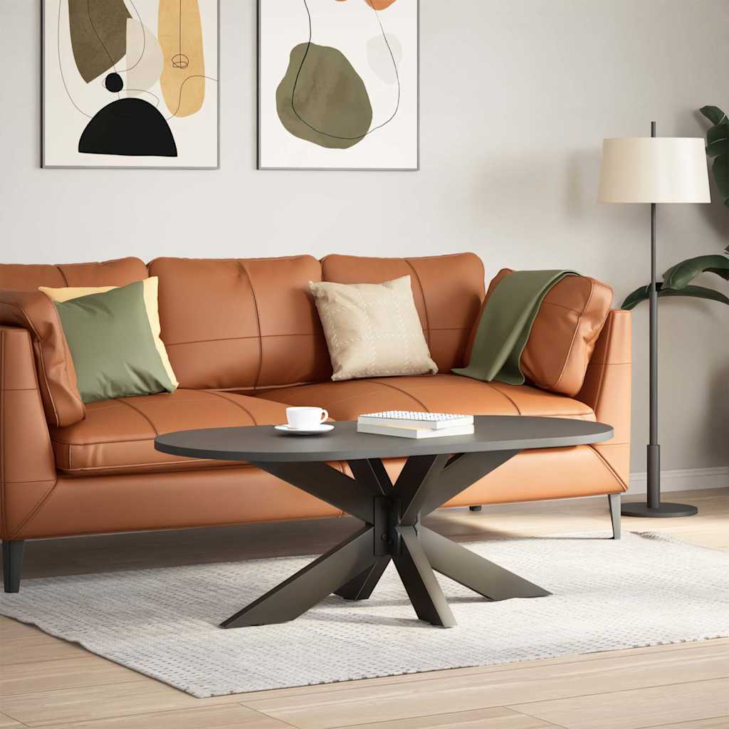 Gamba tavolino da caffè a forma di ragno nera 98x58x(42-43) cm