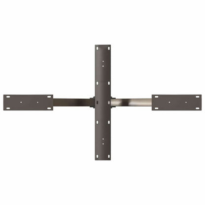 Gamba tavolino da caffè a forma di ragno nera 98x58x(42-43) cm