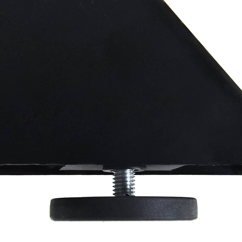 Gamba Tavolo da Pranzo a Forma di Ragno Nero 120x68x(72-73) cm
