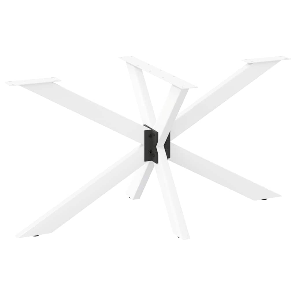 Gamba Tavolo da Pranzo a Forma di Ragno Bianca 120x68x(72-73)cm