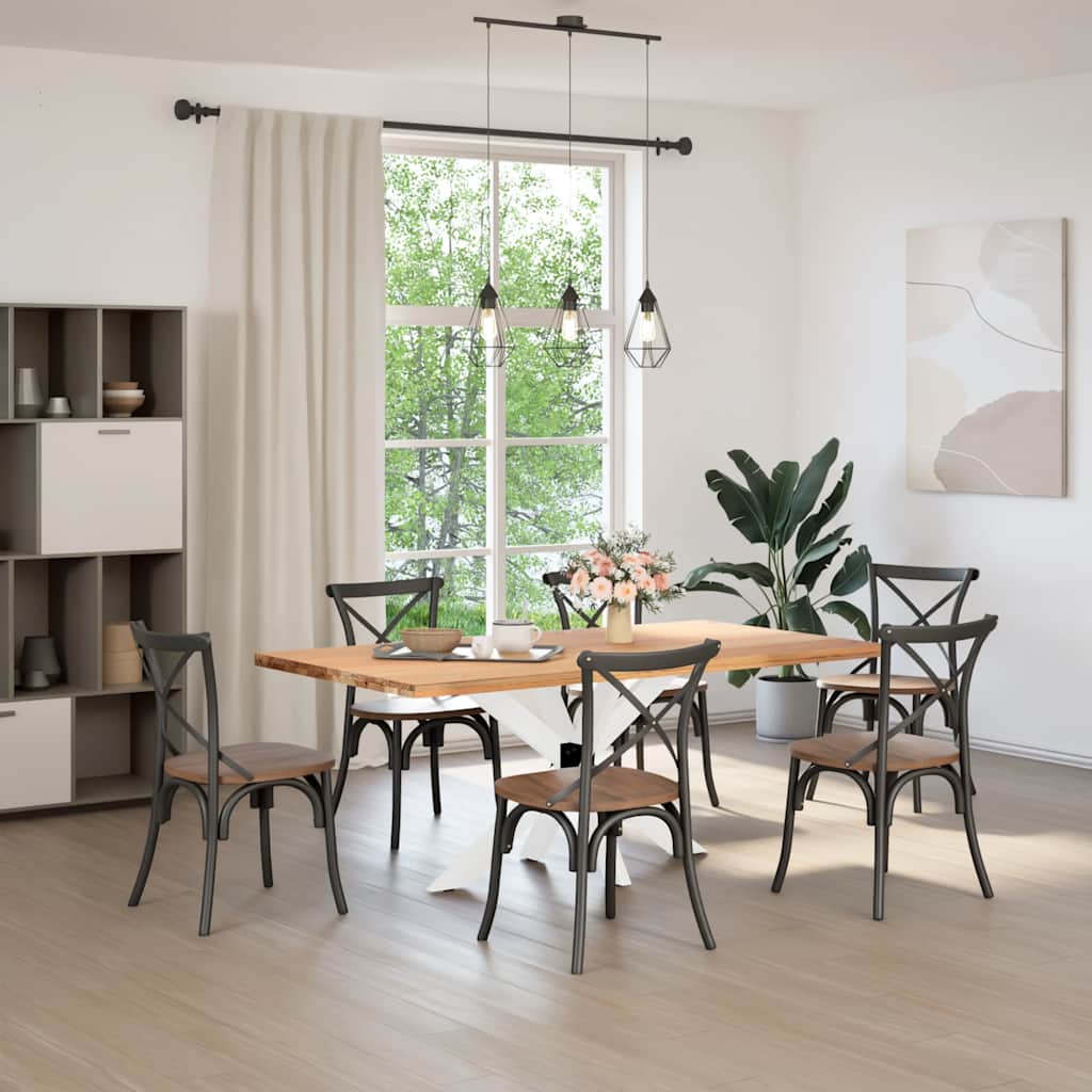 Gamba Tavolo da Pranzo a Forma di Ragno Bianca 120x68x(72-73)cm