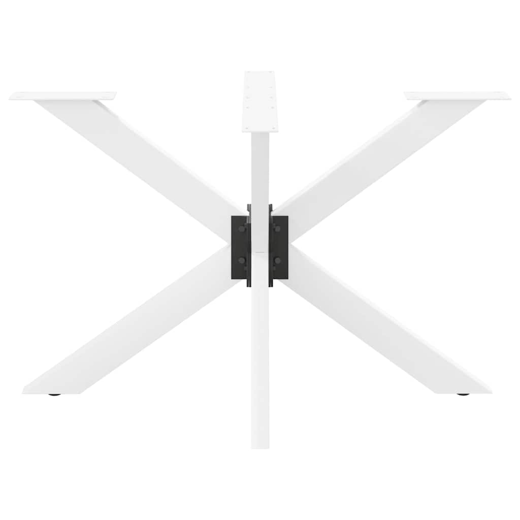 Gamba Tavolo da Pranzo a Forma di Ragno Bianca 120x68x(72-73)cm