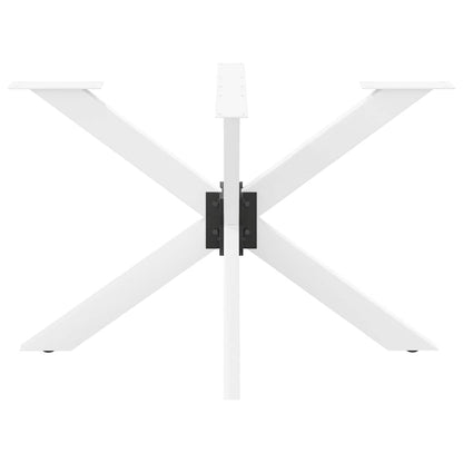Gamba Tavolo da Pranzo a Forma di Ragno Bianca 120x68x(72-73)cm