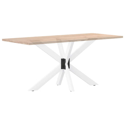 Gamba Tavolo da Pranzo a Forma di Ragno Bianca 120x68x(72-73)cm