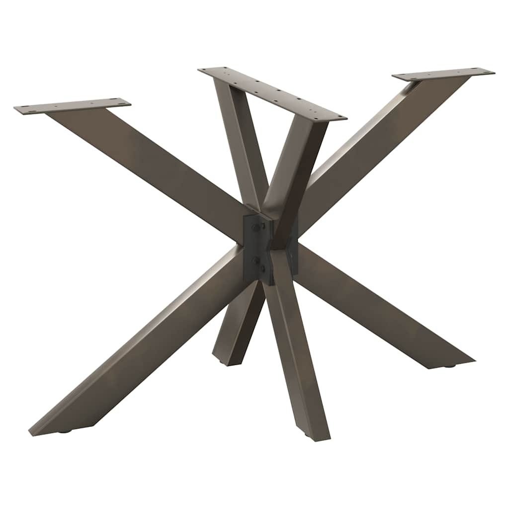 Gamba Tavolo da Pranzo a Forma di Ragno Nero 120x68x(72-73) cm
