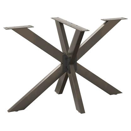 Gamba Tavolo da Pranzo a Forma di Ragno Nero 120x68x(72-73) cm