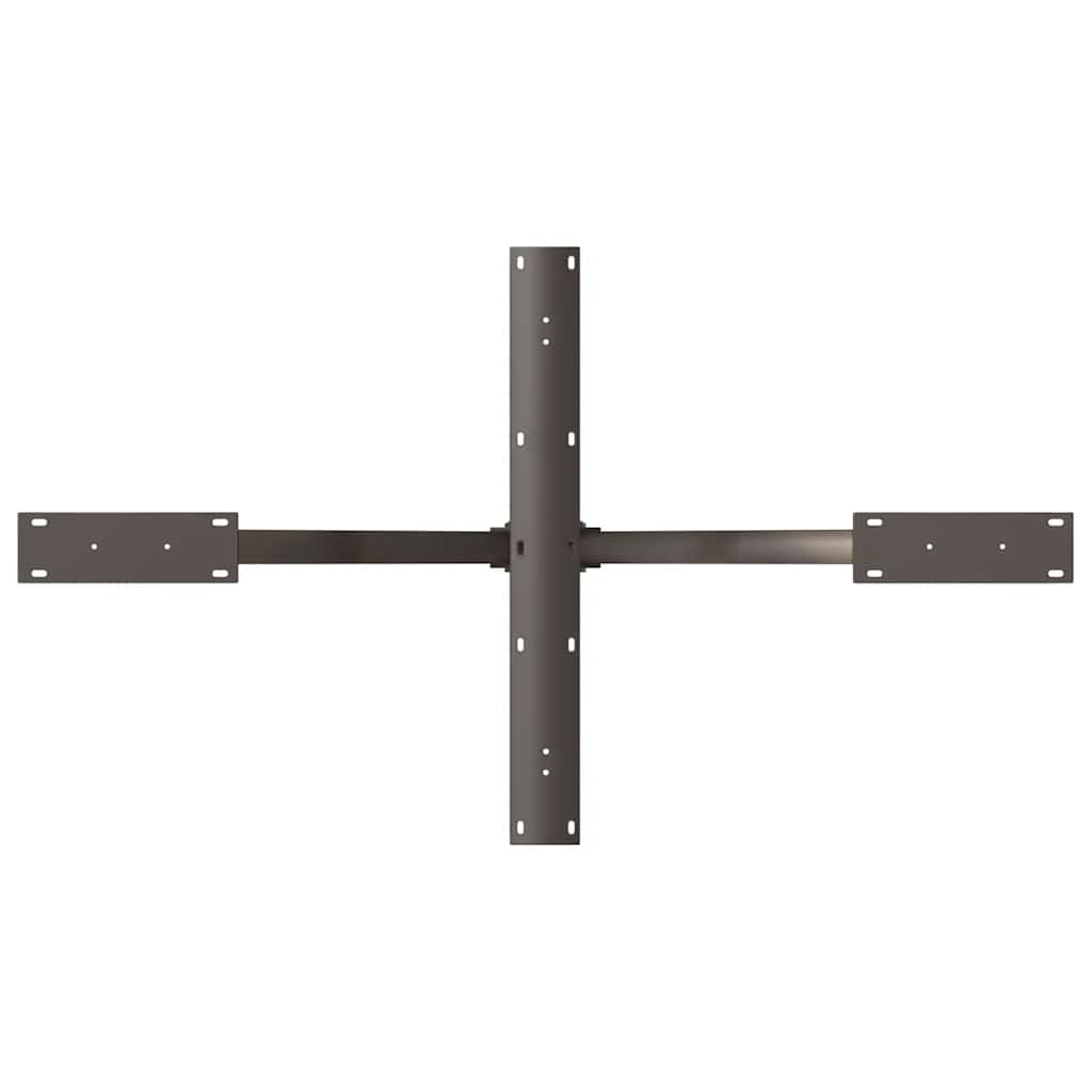 Gamba Tavolo da Pranzo a Forma di Ragno Nero 120x68x(72-73) cm