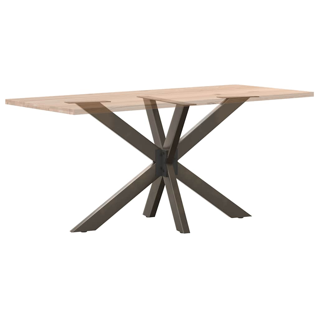 Gamba Tavolo da Pranzo a Forma di Ragno Nero 120x68x(72-73) cm