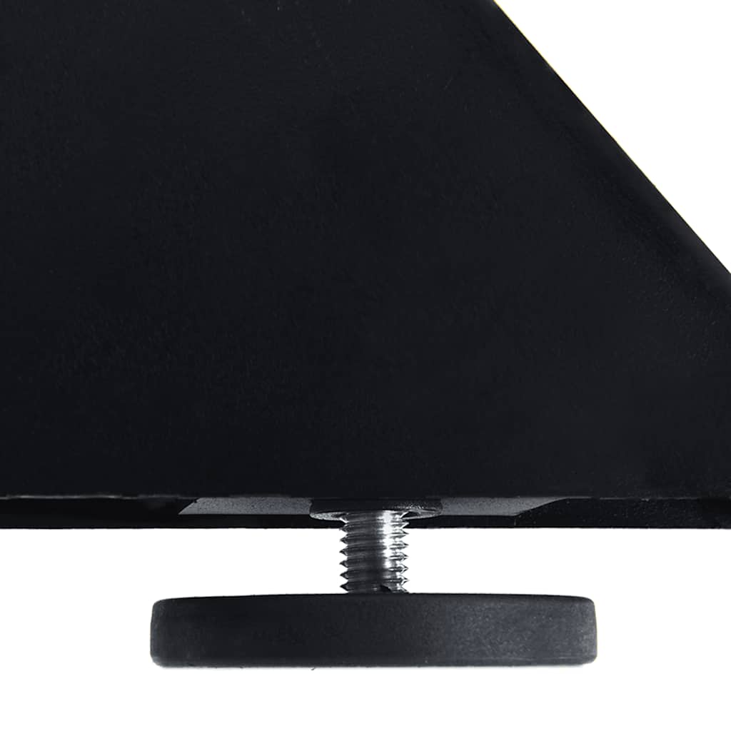 Gamba Tavolo da Pranzo a Forma di Ragno Nero 150x78x(72-73) cm