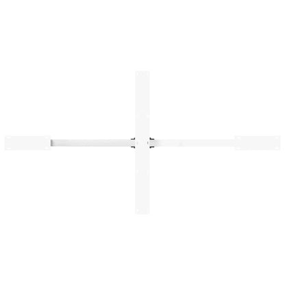Gamba per Tavolo da Pranzo a Forma di Ragno Bianca 150x78x(72-73) cm Acciaio