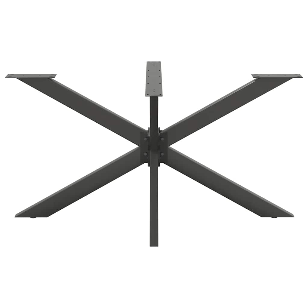 Gamba per Tavolo da Pranzo a Ragno Antracite 150x78x(72-73) cm