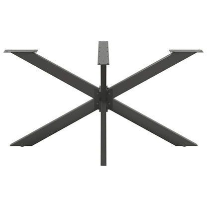Gamba per Tavolo da Pranzo a Ragno Antracite 150x78x(72-73) cm