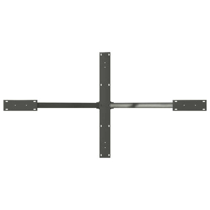 Gamba per Tavolo da Pranzo a Ragno Antracite 150x78x(72-73) cm